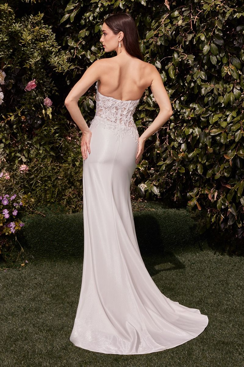 Embellished Sweethear Lace Off White by Ladivine CDS465W