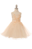 Sleeveless Tulle Kids Dress by Cinderella Couture 908334