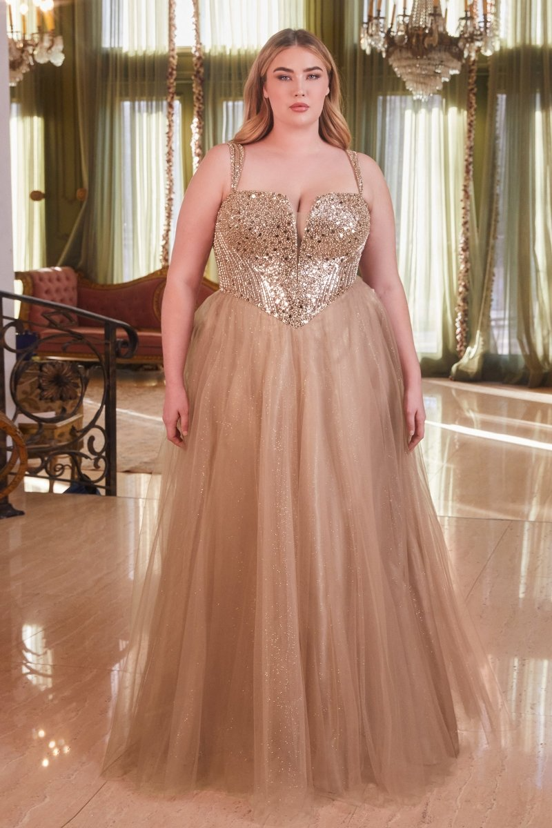 Plus Size Gown by Ladivine CD0217C