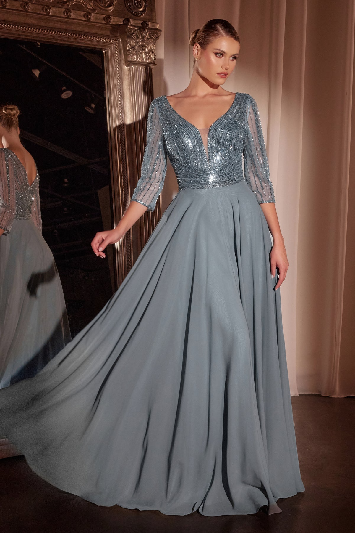 Flowing A-line skirt by Cinderella Divine CC446
