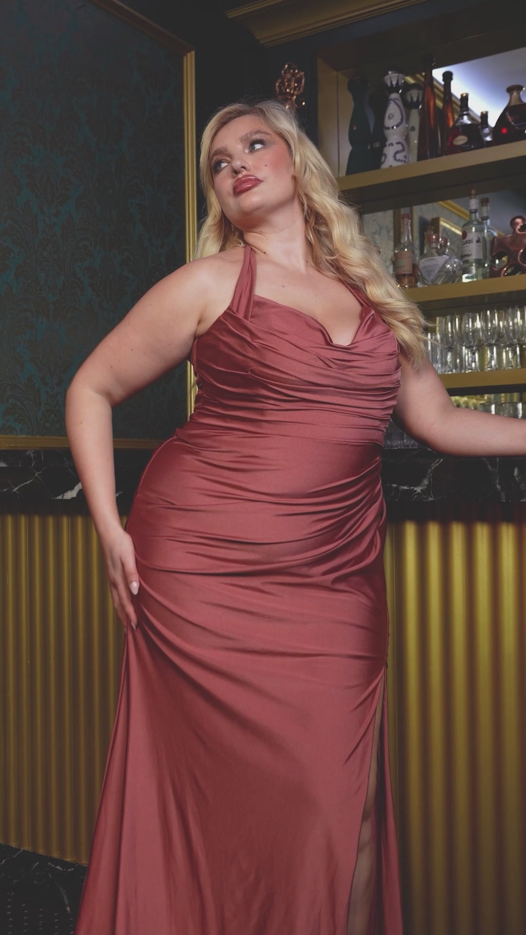 Plus Size Gown by Ladivine CD796C