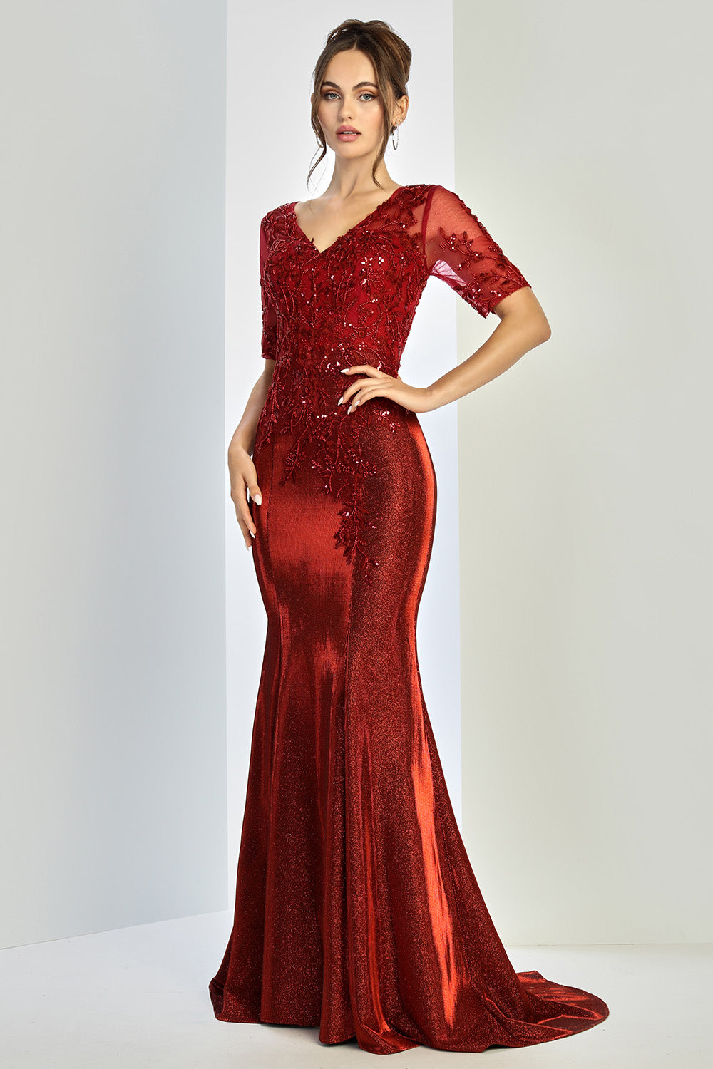 Plus size gown by Adora Design, style 3252 — www.snkdress.com