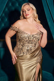 Plus Size Formal Dress by Ladivine CDS537C