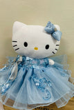 Blue Hello Kitty plush doll in quinceañera dress, SNKDRESS, www.snkdress.com
