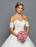 Off-Shoulder Sweetheart Ball Gown Gown by Bridal 46294