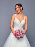 Double Strap A-line Wedding Dress by Bridal 47749