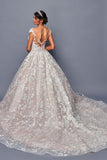 Cap sleeves ball gown by Bridal 48545