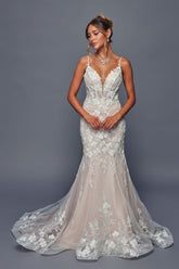 Spagetti Wedding Gown by Bridal 49871