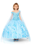 Mini Quince 3D Stone & Pearl Floral Ball Gown by Bliss 8030