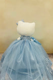 Beautiful Hello Kitty plush doll for quinceañera party, accessible for visually impaired.