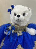 Teddy bear Quincenera Doll 140