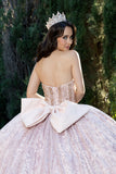 Glass beaded Quince Dress by Bella Princess Couture PQ1080