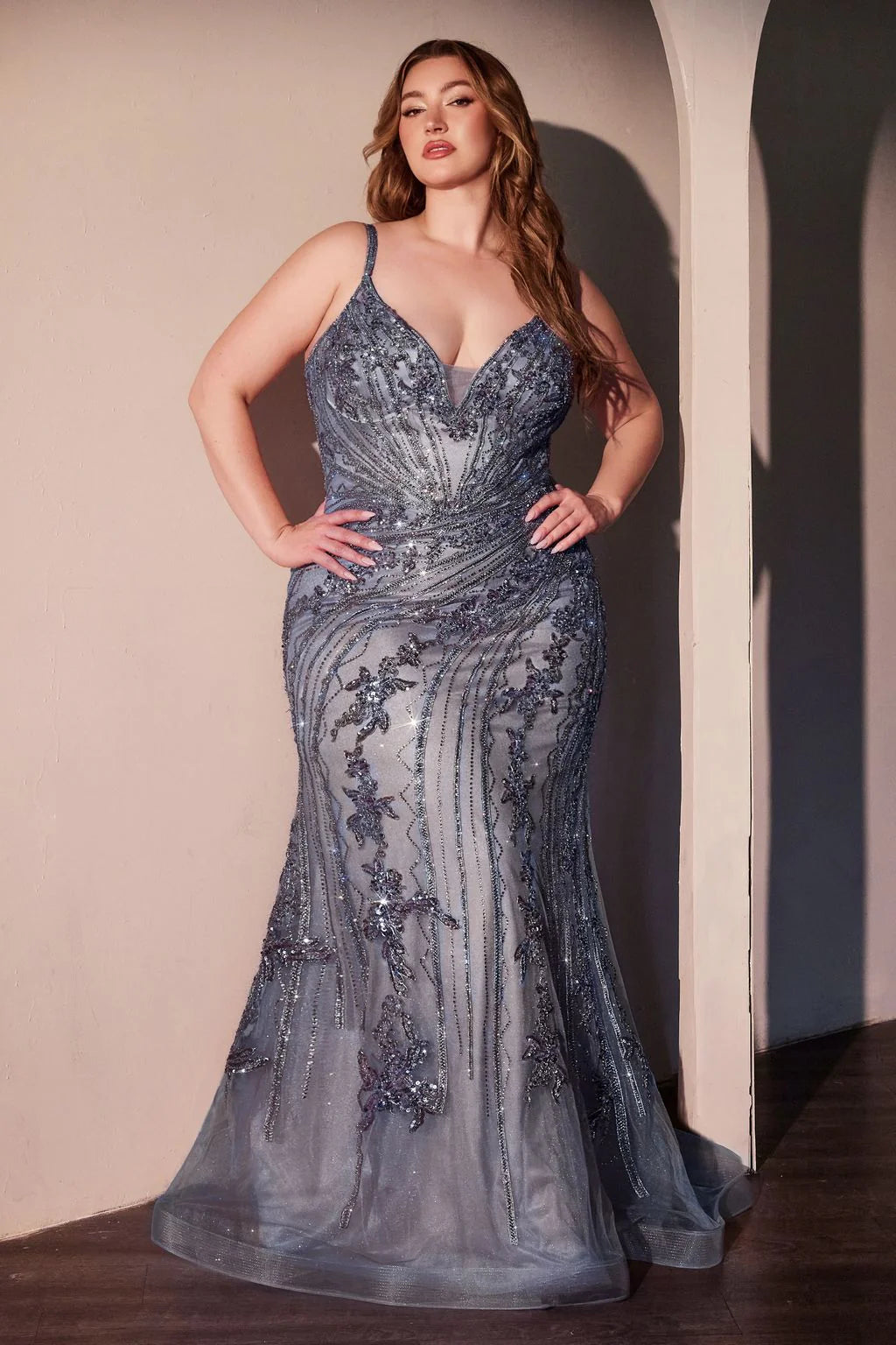 Plus Size Gown by Ladivine CC0389C