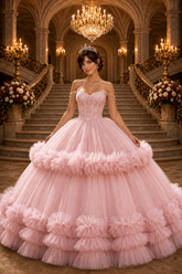 Grand Quince Glitter Ball Gown by Couture PQ1103343