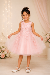 Lace Bodice Tulle Kids Dress by Cinderella Couture 9040