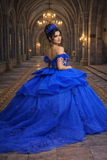 Off-Shoulder Corset Quinceañera Gown by SNKDRESS CC3132372