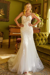 Off White bridal gown by GLS Gloria GL3533 www.snkdress.com