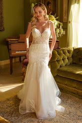 Off White bridal gown by GLS Gloria GL3601 www.snkdress.com