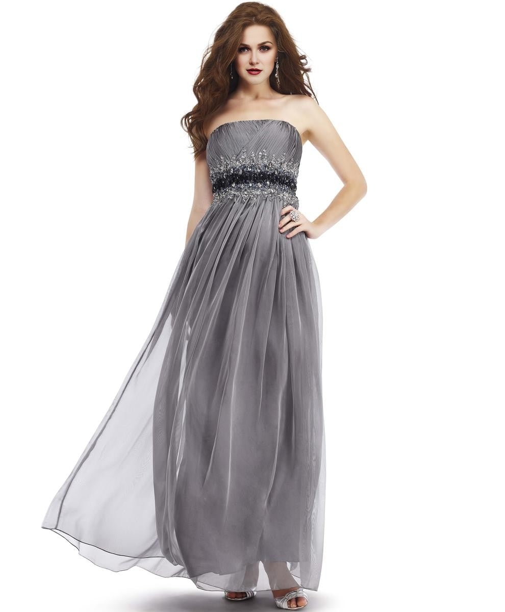 Salmon color organza evening gown by Colors Dress 0591 www.snkdress.com
Gray color organza evening gown by Colors Dress 0591 www.snkdress.com