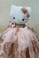 Hello Kitty Quincenera Doll rose gold snkdress,wwwsnkdress.com
