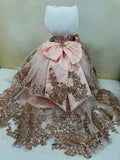 Hello Kitty Quincenera Doll Blush pink rosegold,snkdress,wwwsnkdress.com
