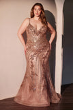Plus Size Gown by Ladivine CC0389C
