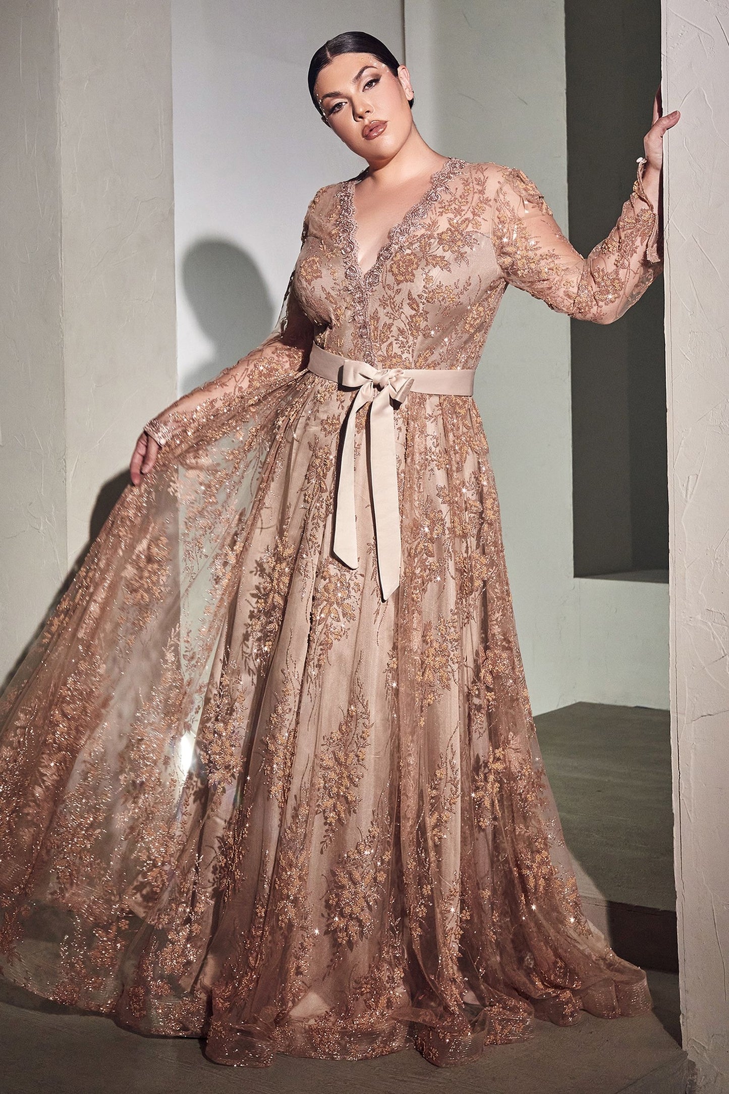 Plus Size Gown by Ladivine CD233C