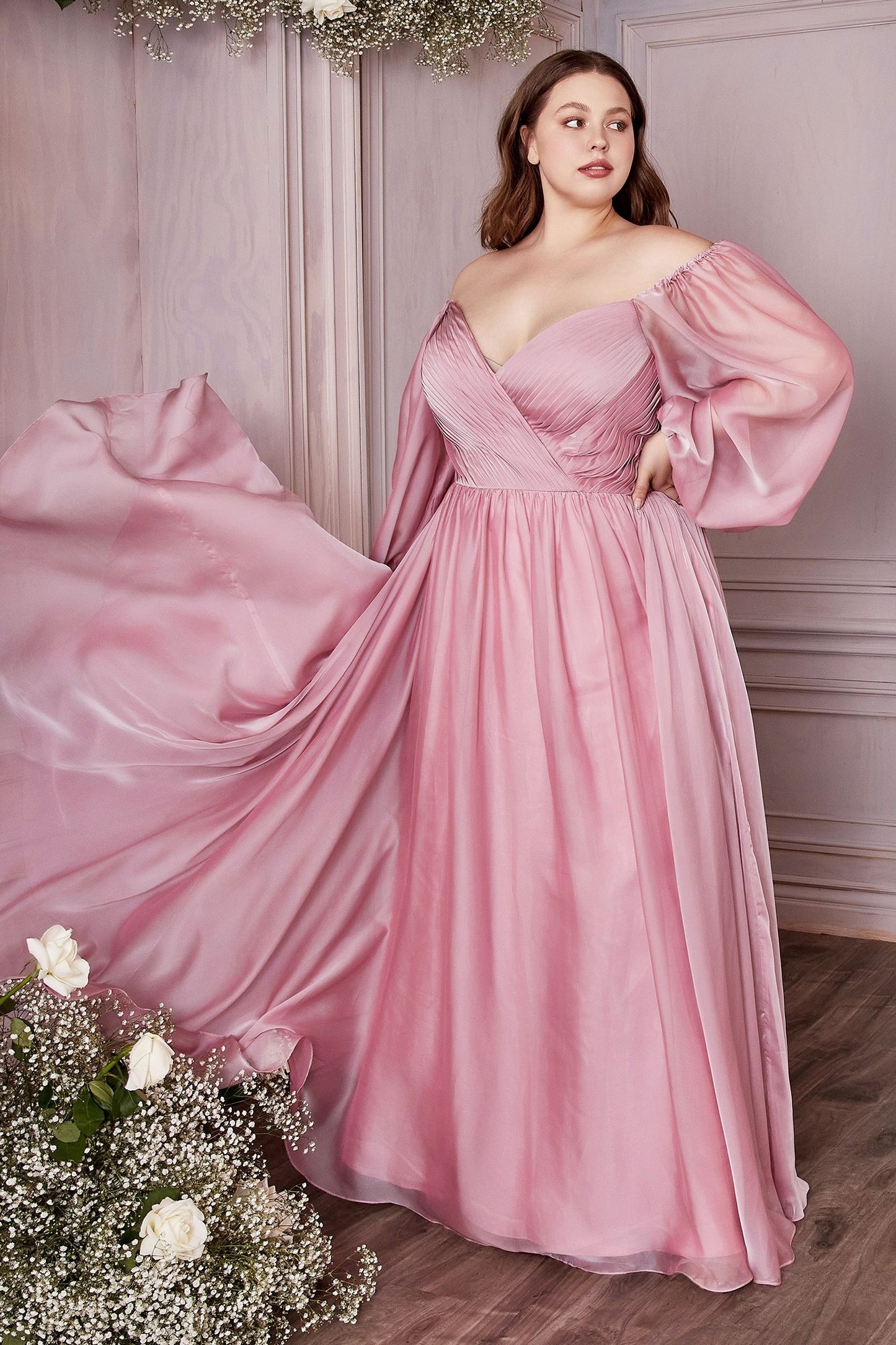 Plus Size Gown by Ladivine CD243C
