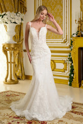 Off White bridal gown by GLS Gloria GL3658 www.snkdress.com