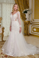 Off White bridal gown by GLS Gloria GL3659 www.snkdress.com