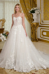 Off White bridal gown by GLS Gloria GL3660 www.snkdress.com