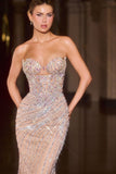 Strapless sweetheart mermaid gown by Ladivine style KV1137 Greenery | www.snkdress.com
