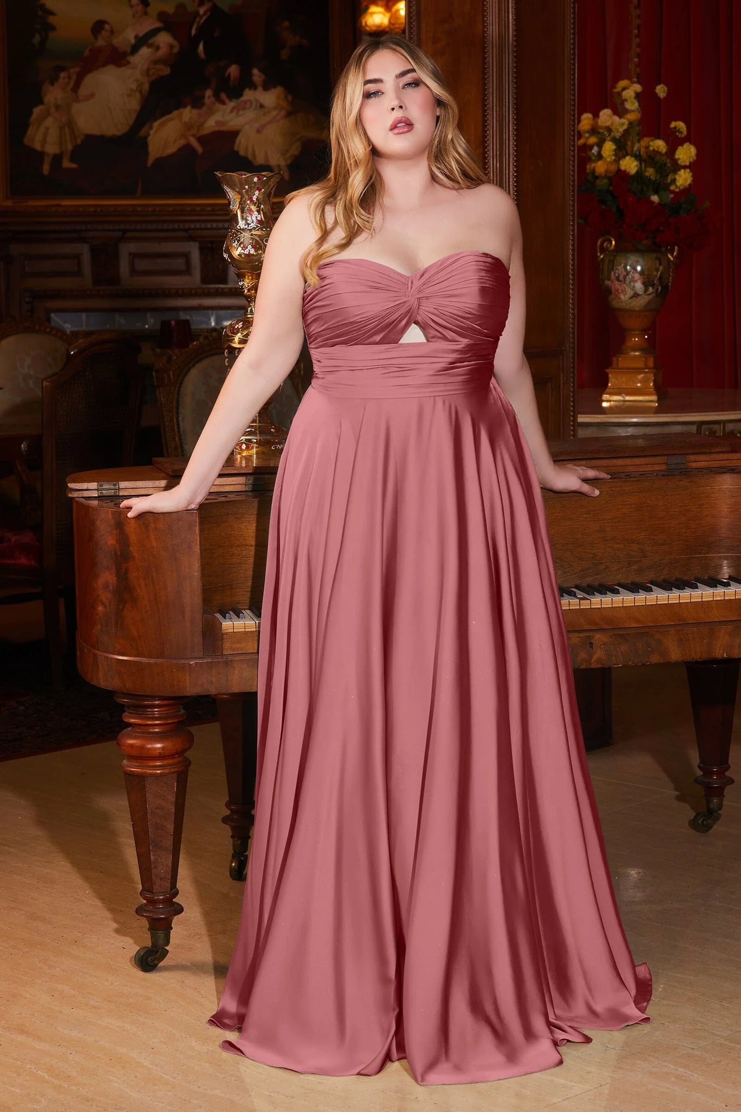 Plus Size Gown by Ladivine 7496C