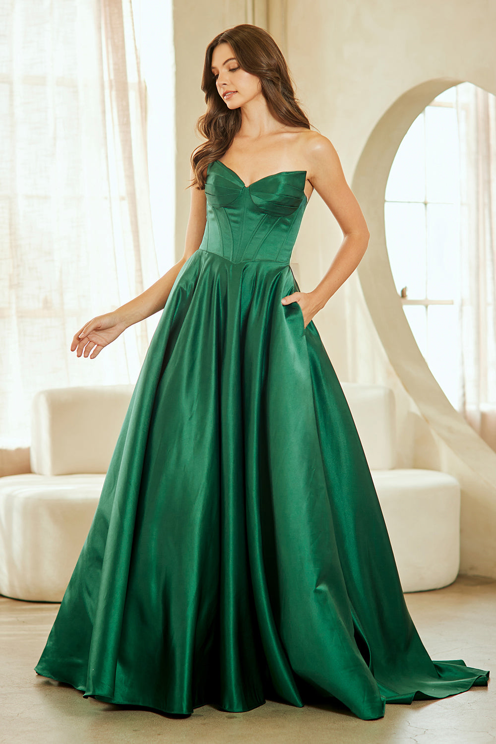 Amelia Couture 5080 Red Semi Quinceanera dress | www.snkdress.com