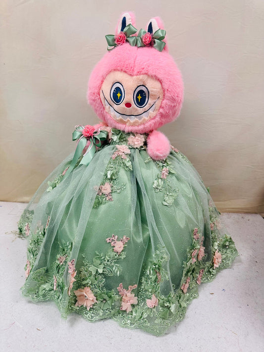 Teddy bear Quincenera Doll labubu