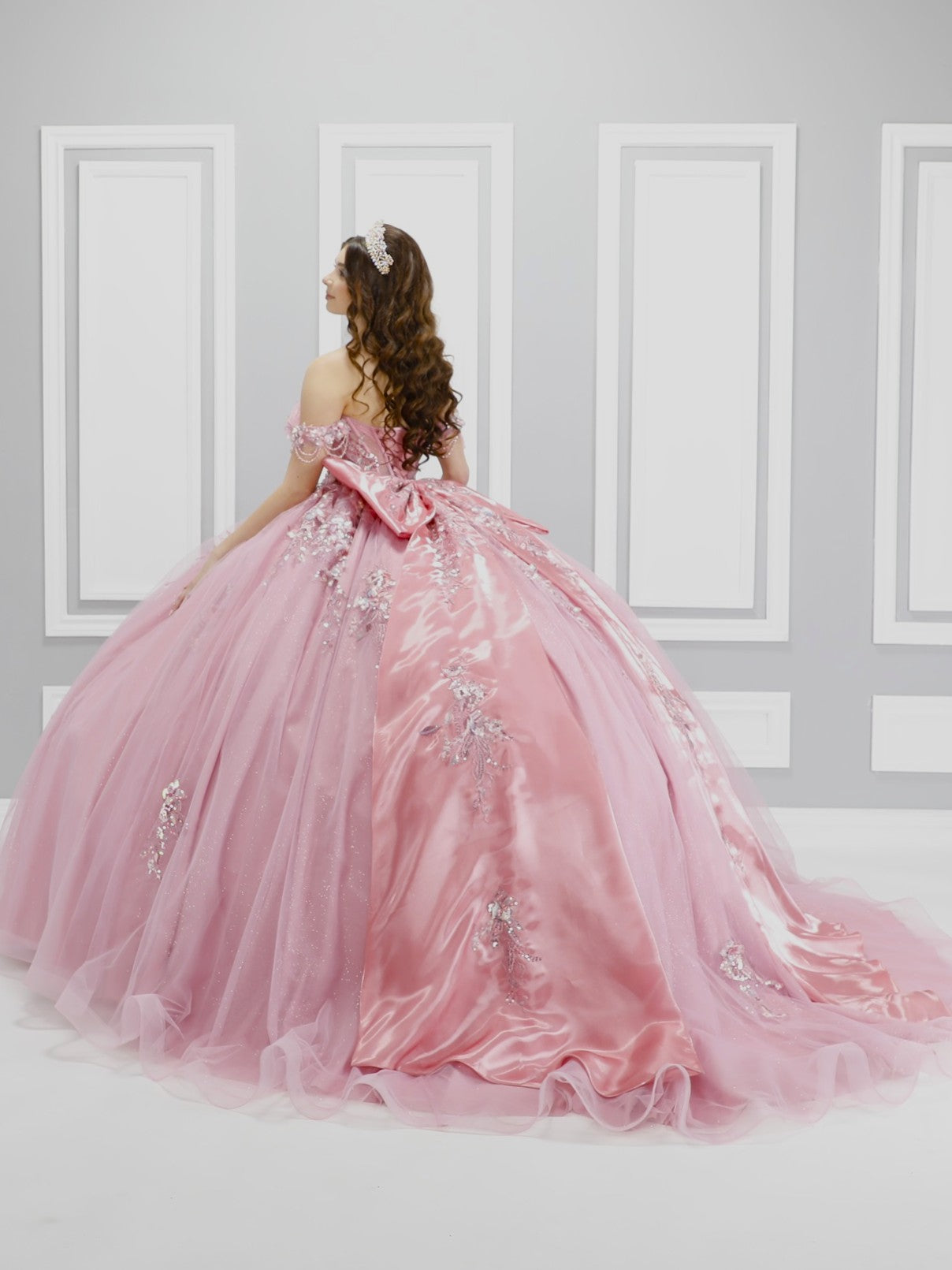 Dusty Rose Quinceañera Ball Gown by Gloria 60004410