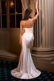 Satin Strapless Bridal Gown by Ladivine KV1118W