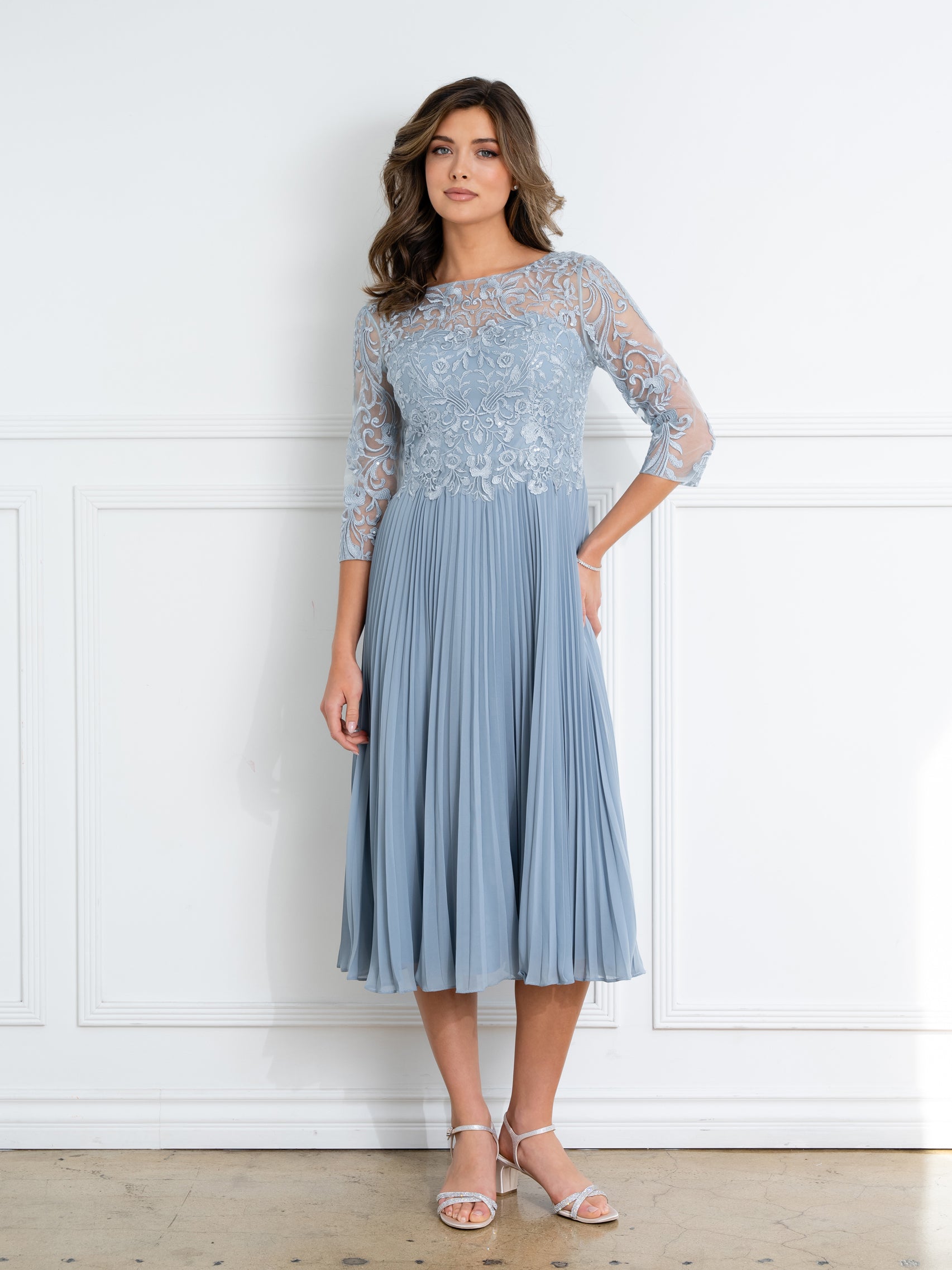 Pleated Skirt and Lace Bodice by Hana Collection 528585