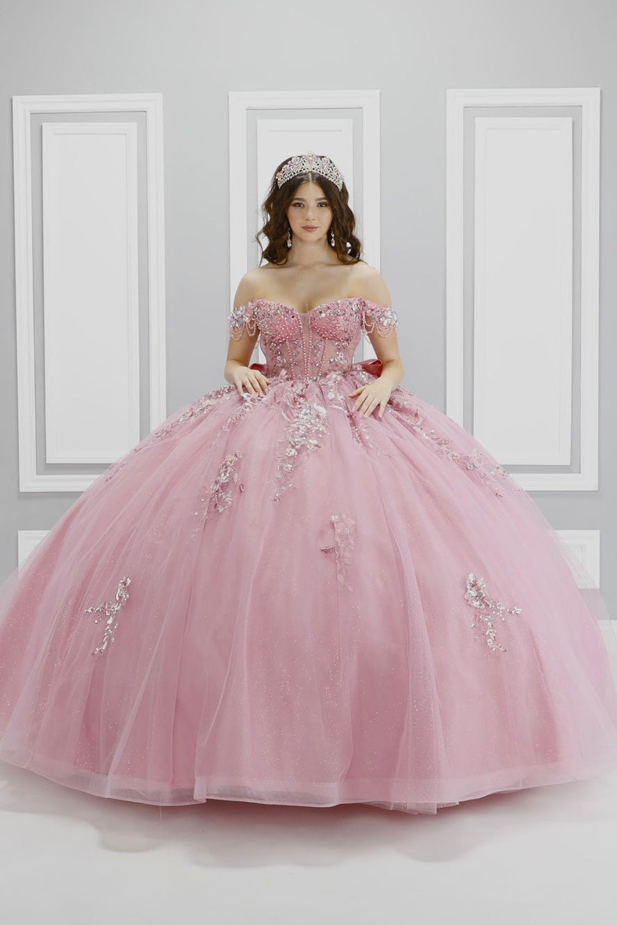 Dusty Rose Quinceañera Ball Gown by Glory Style