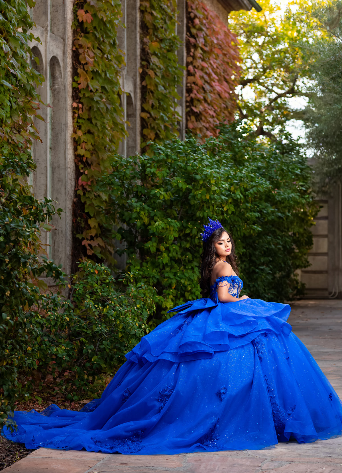 Off-Shoulder Corset Quinceañera Gown by SNKDRESS CC3132372