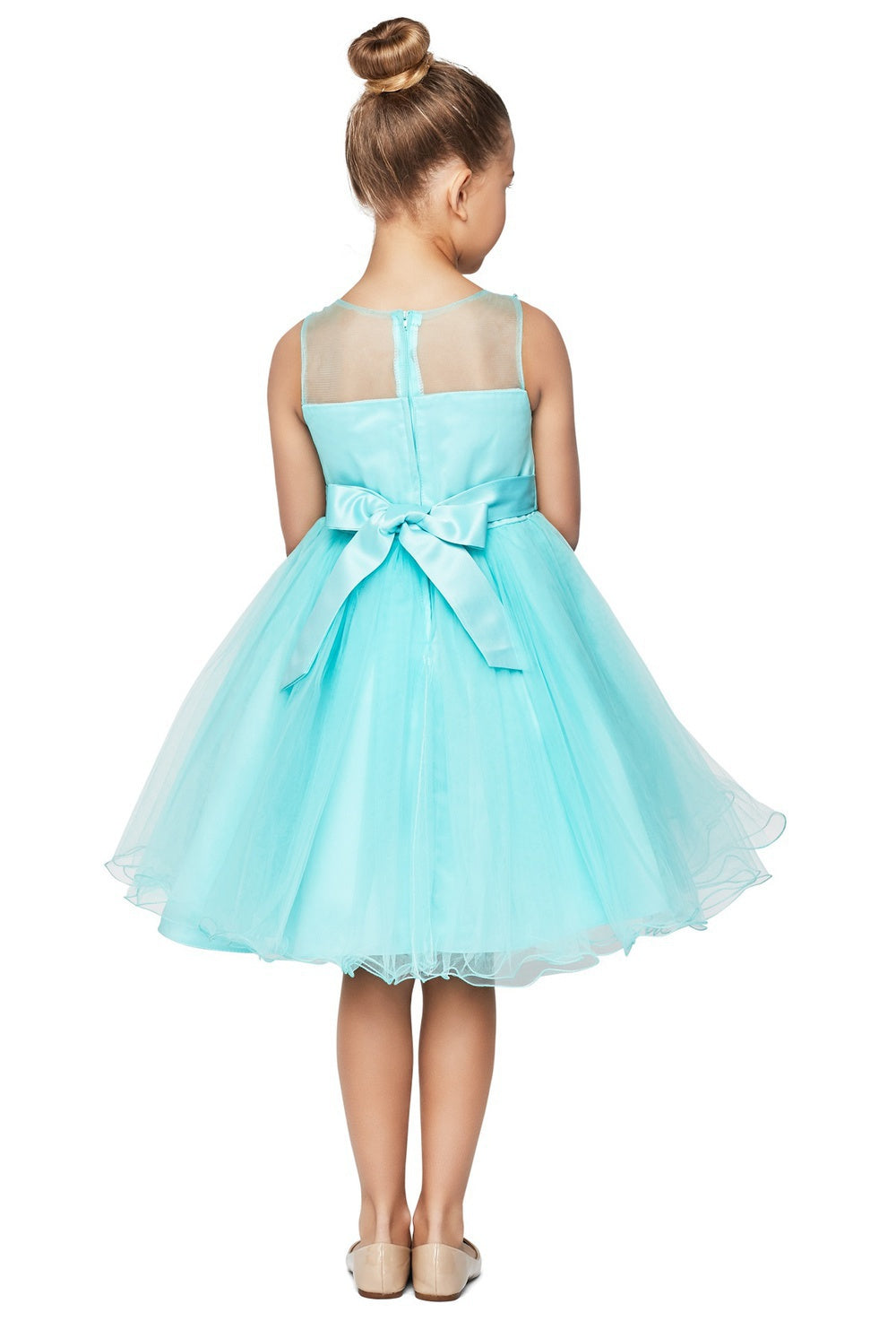 Sleeveless Tulle Kids Dress by Cinderella Couture 908334