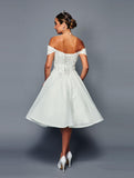 Off-Shoulder Short Dress by Bridal 46722