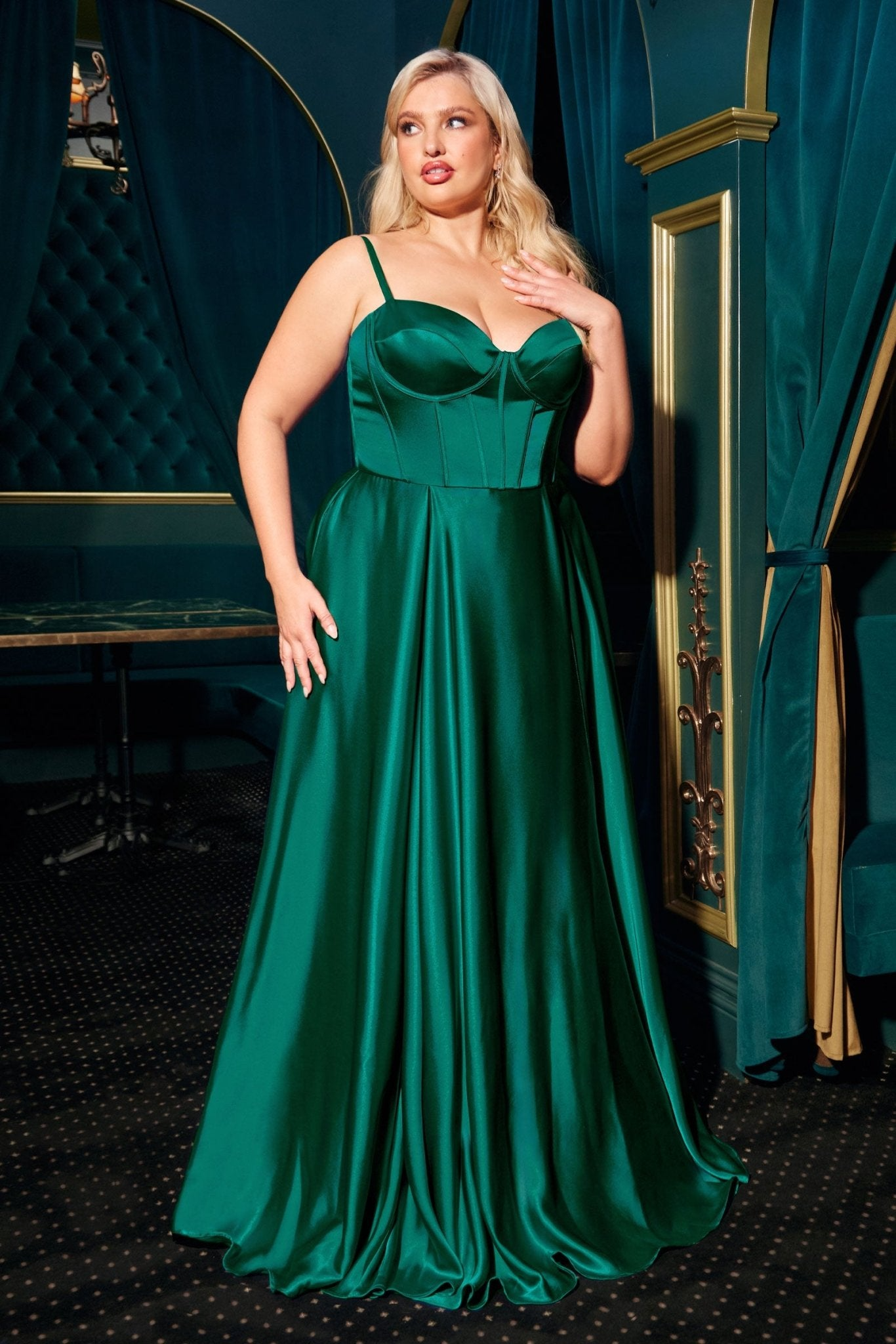 Plus Size Gown by Ladivine CD337C
