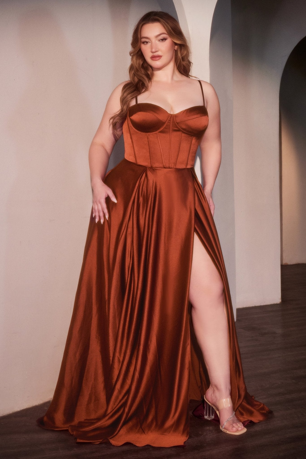 Plus Size Gown by Ladivine CD337C