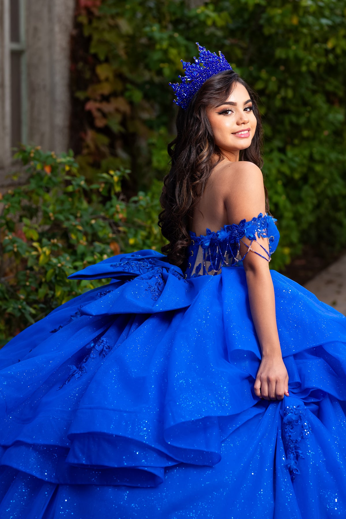 Off-Shoulder Corset Quinceañera Gown by SNKDRESS CC3132372