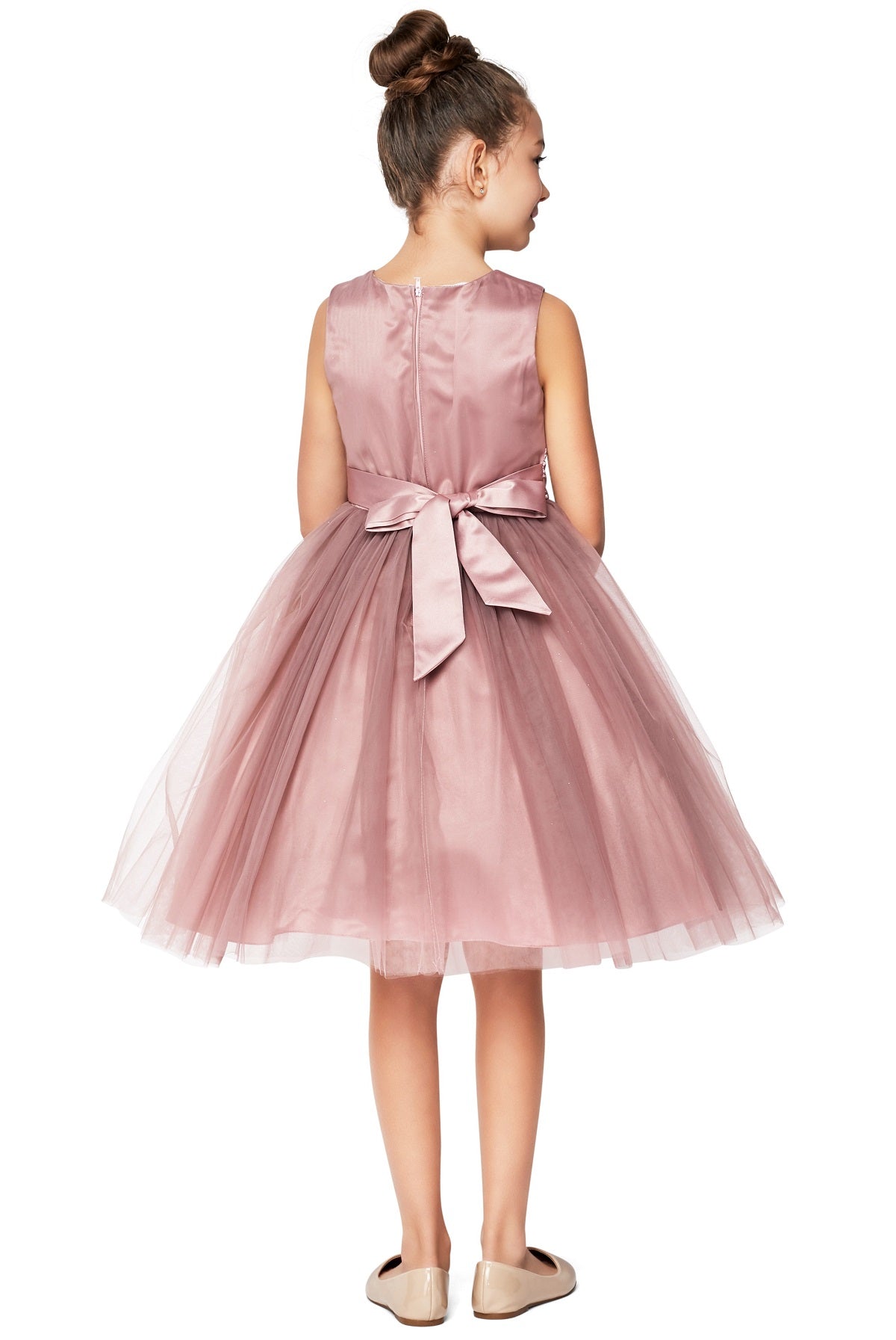 Lace Bodice Tulle Kids Dress by Cinderella Couture 9040