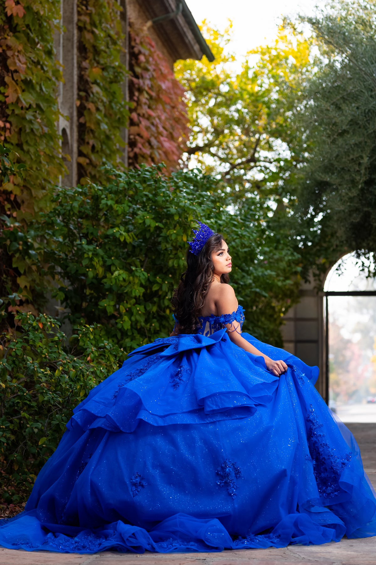 Off-Shoulder Corset Quinceañera Gown by SNKDRESS CC3132372