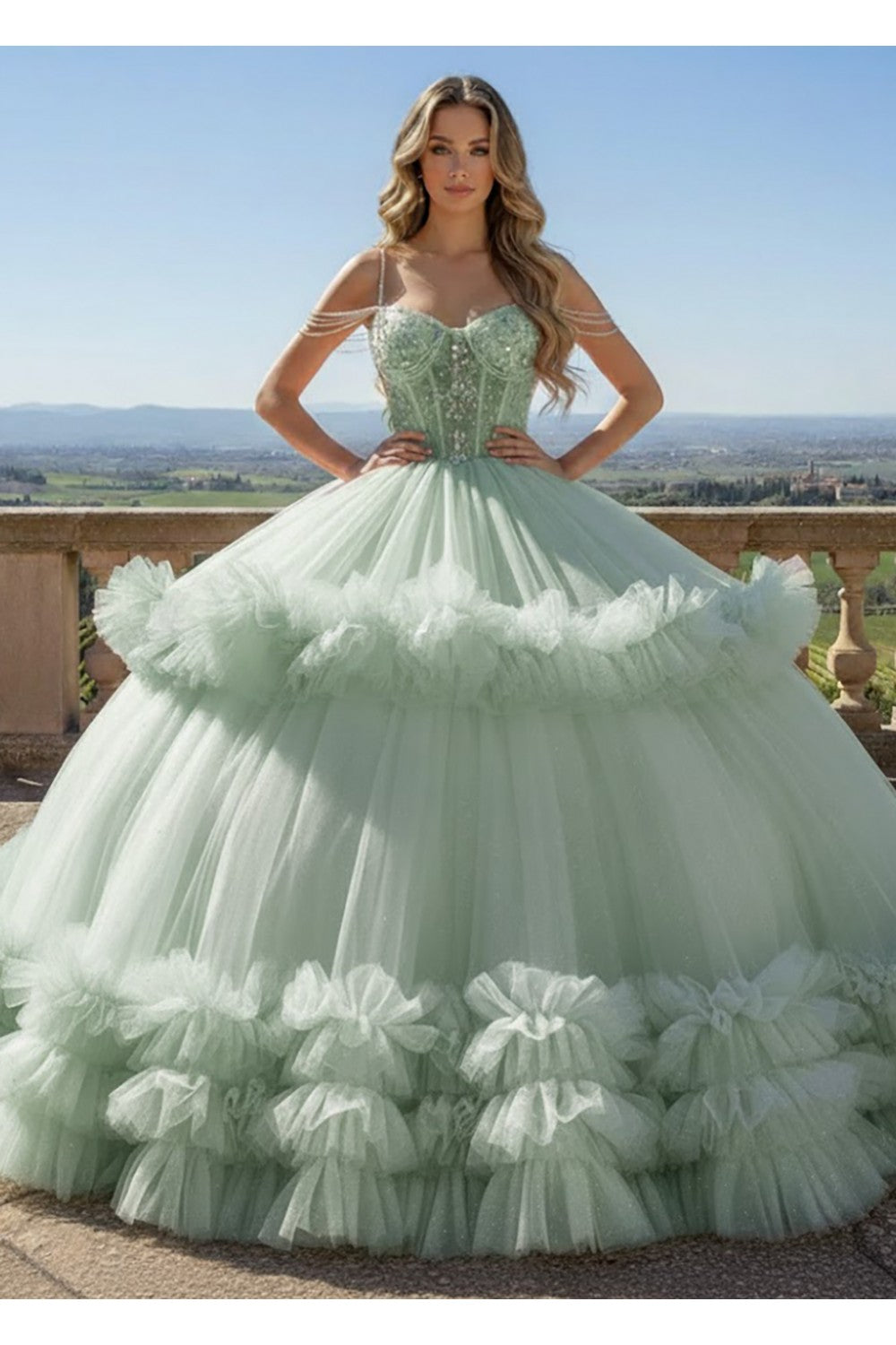 Grand Quince Glitter Ball Gown by  Couture PQ1103343