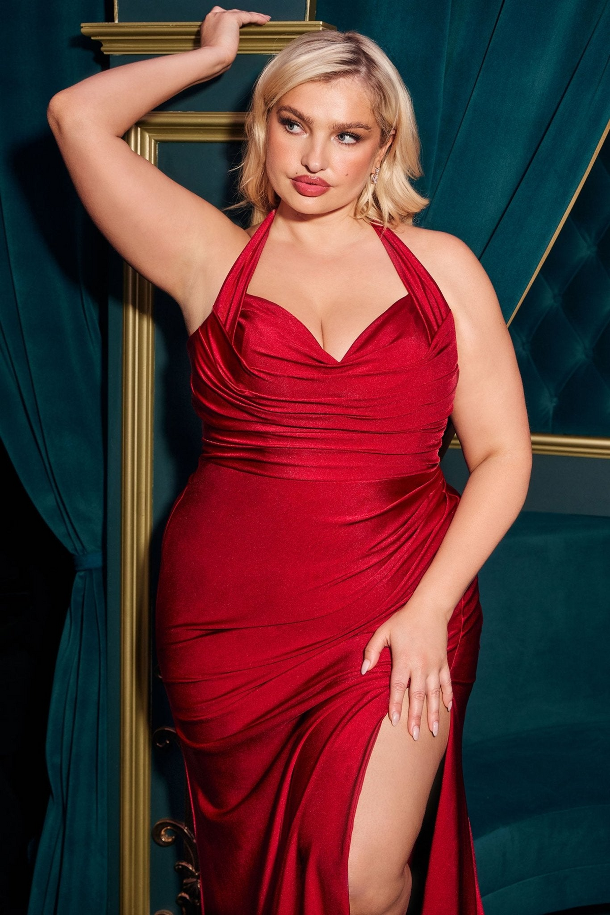 Plus Size Gown by Ladivine CD796C