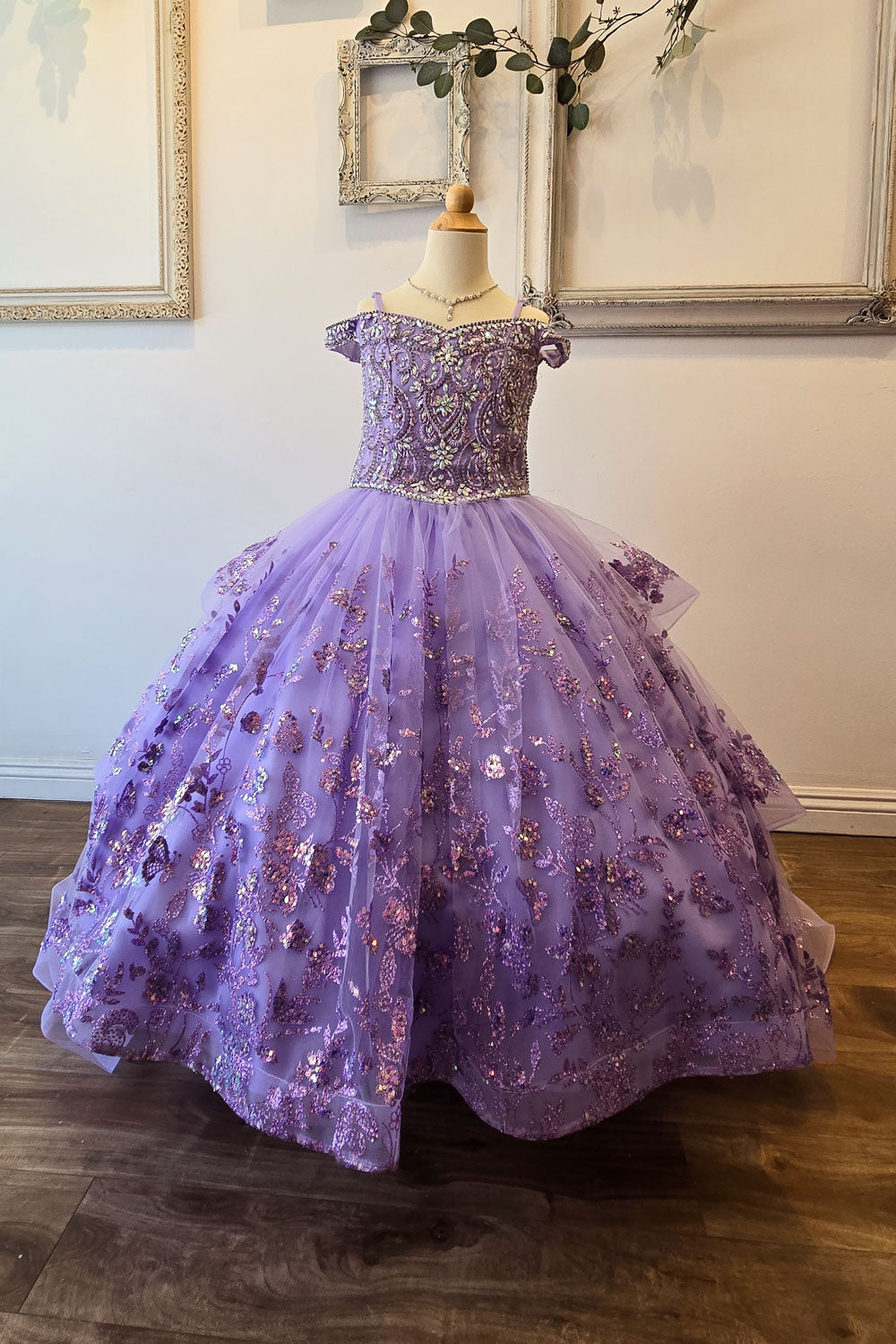 Mini quince dress by Bella Princess Couture PK1041162 Lilac / 8 Mini quince dress by Bella Princess Couture PK1041162 Lilac / 8